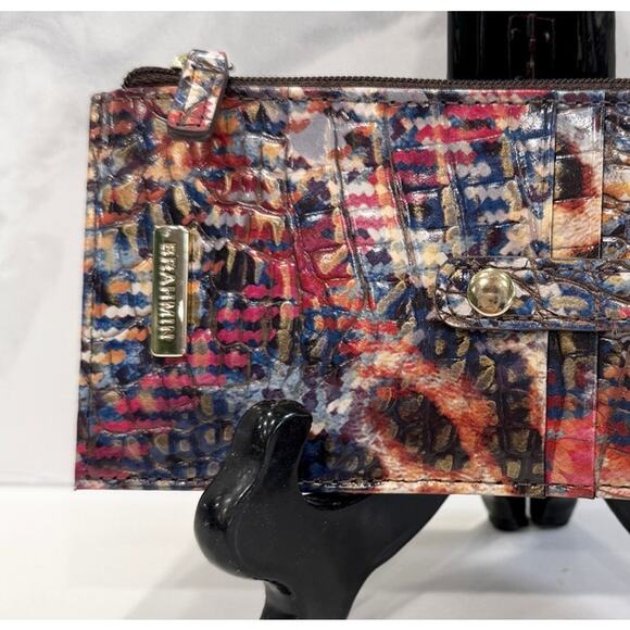 Brahmin Credit Card Slim Wallet Trendsetter Melbourne Genuine Leather NWT - Picture 2 of 5